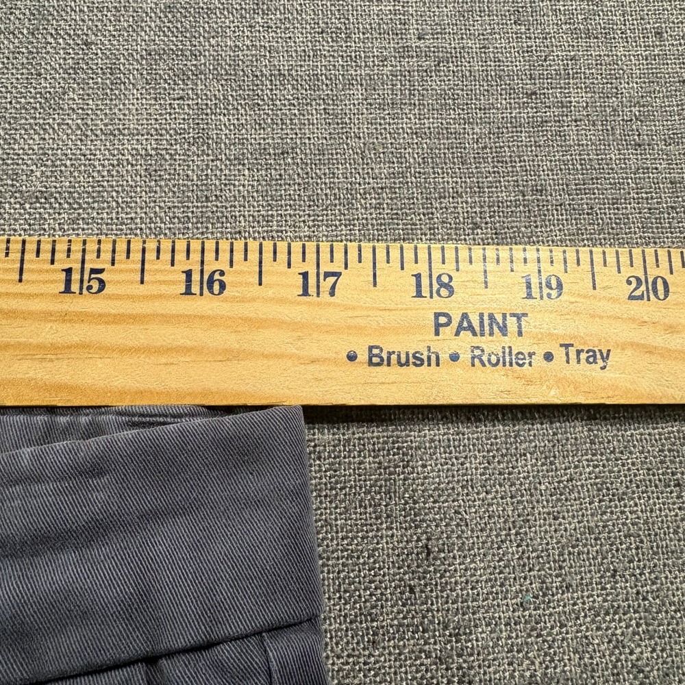 Banana Republic Chino Pants Mens 32x34 Gray Flat Front Cotton Twill Trousers - Picture 6 of 8